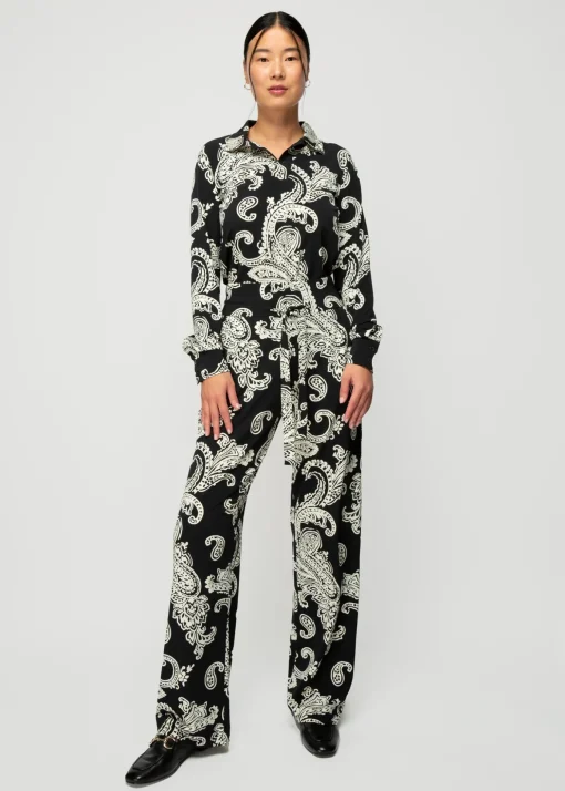 Broek Met Paisley Print