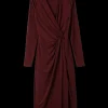 Crepe Jurk Met Drapering