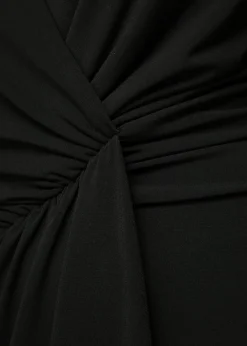 Crepe Jurk Met Drapering