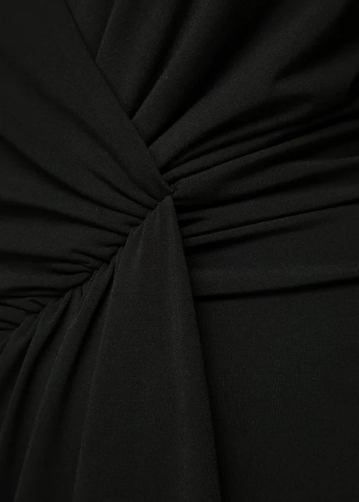 Crepe Jurk Met Drapering
