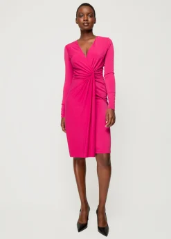 Crepe Jurk Met Drapering
