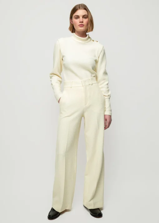 Crinkle Structuur Pantalon