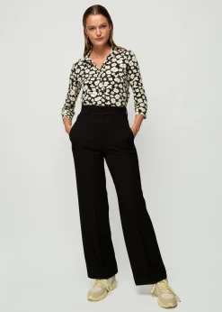 Crinkle Structuur Pantalon