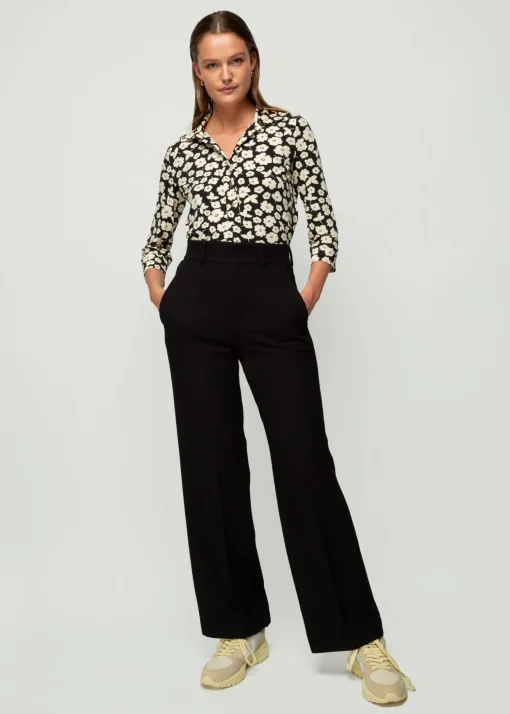 Crinkle Structuur Pantalon