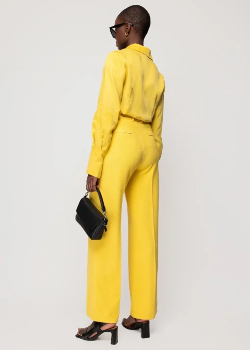 Crinkle Structuur Pantalon