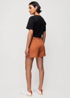 Cropped Shirt Met Knoopdetail