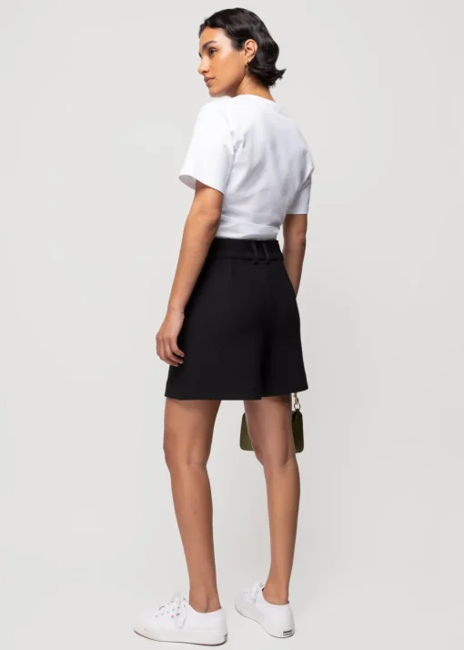 Cropped Shirt Met Knoopdetail