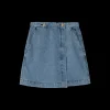 Denim Mini Wikkelrok
