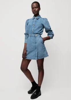 Denim Mini Wikkelrok