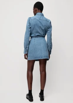 Denim Mini Wikkelrok