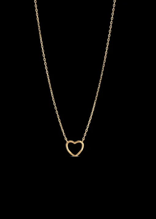 Enamel Ketting Organic Heart