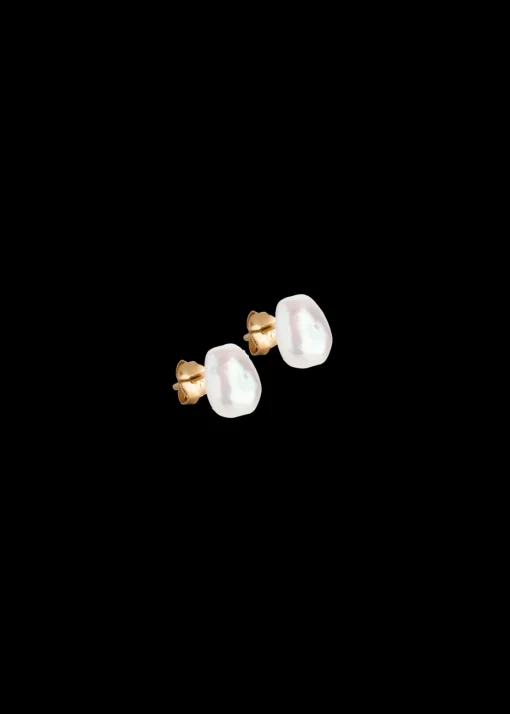 Enamel Oorbellen Baroque Pearl