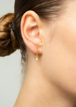 Enamel Oorbellen Belle Met Parel