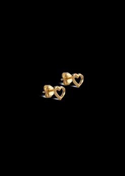 Enamel Oorbellen Organic Heart