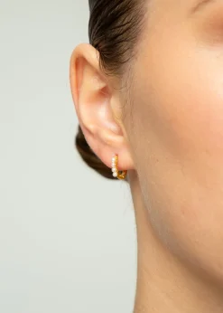Enamel Oorbellen Paula Met Parel