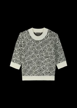 Jacquard Gebreide Top