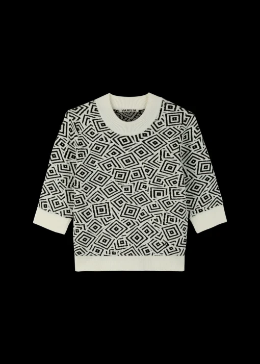 Jacquard Gebreide Top