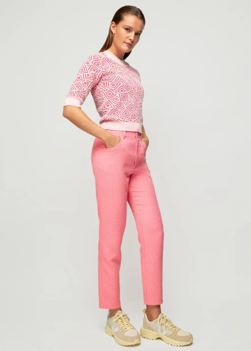 Jacquard Gebreide Top