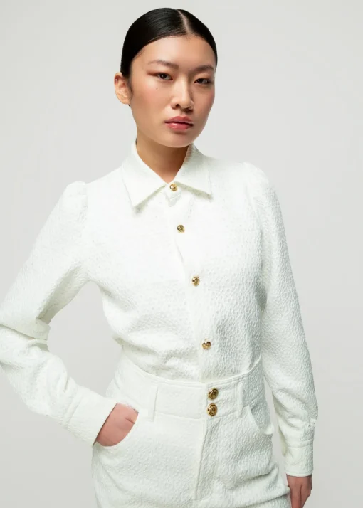 Jacquard Geweven Blouse