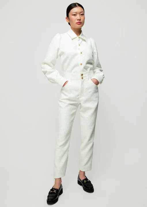 Jacquard Geweven Broek