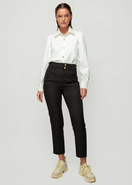 Jacquard Geweven Broek