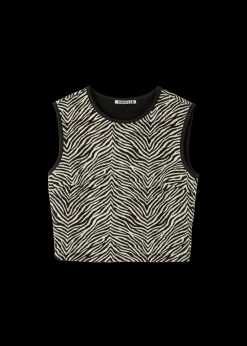 Jacquard Zebra Top