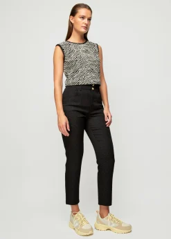 Jacquard Zebra Top