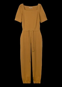 Katoenen Jumpsuit Met Vierkante Hals