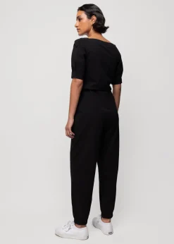 Katoenen Jumpsuit Met Vierkante Hals