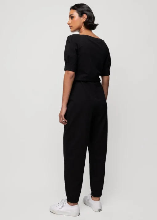 Katoenen Jumpsuit Met Vierkante Hals
