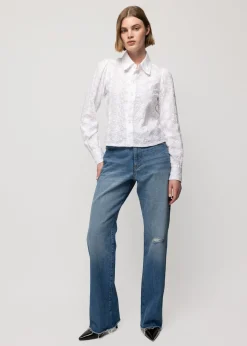 Katoenen Ripple Blouse