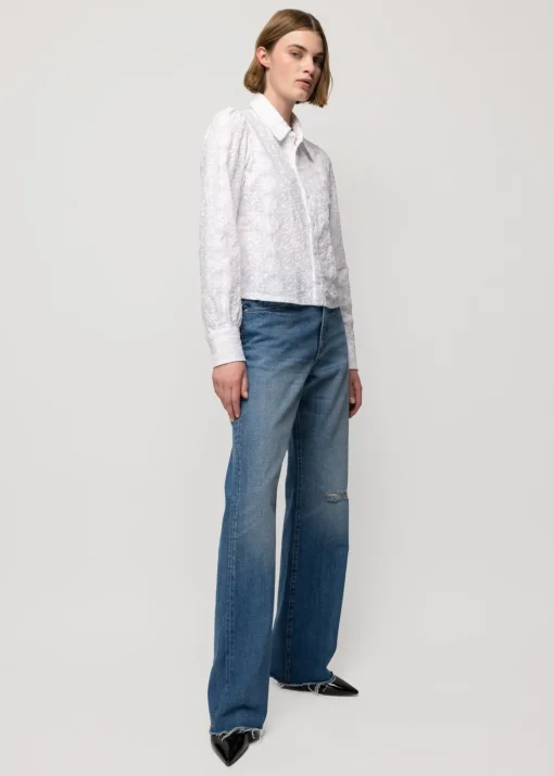 Katoenen Ripple Blouse