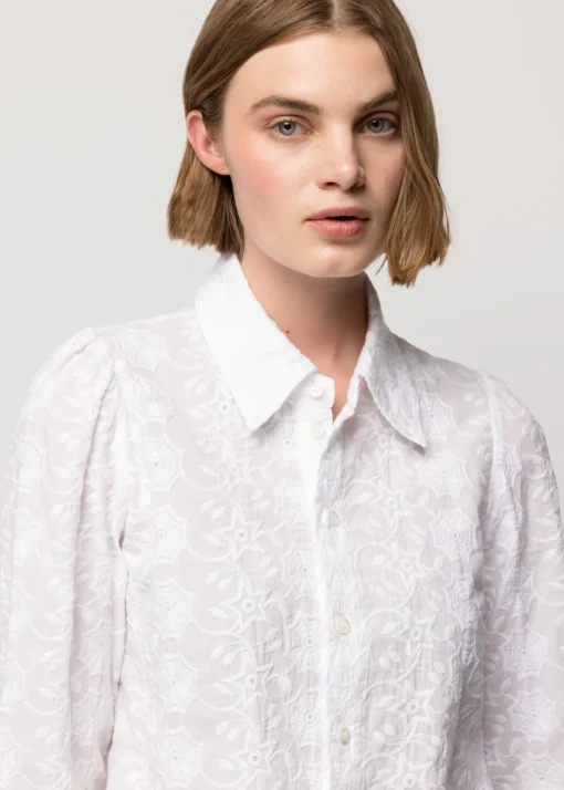 Katoenen Ripple Blouse