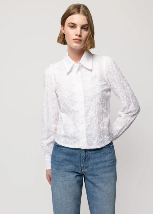 Katoenen Ripple Blouse
