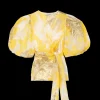 Organza Wrap Top
