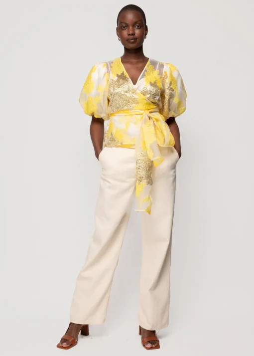 Organza Wrap Top