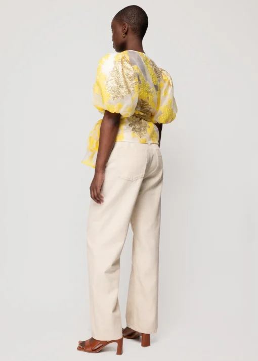 Organza Wrap Top