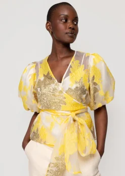 Organza Wrap Top
