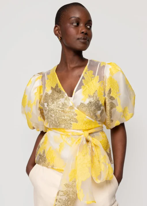 Organza Wrap Top