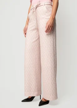 Pantalon Met Zigzag Structuur