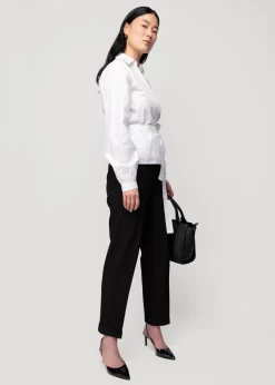 Poplin Wrap Blouse