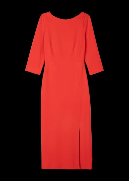Punto Midi Jurk Met Split