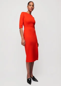 Punto Midi Jurk Met Split