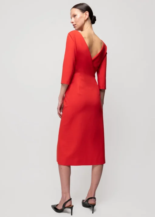 Punto Midi Jurk Met Split