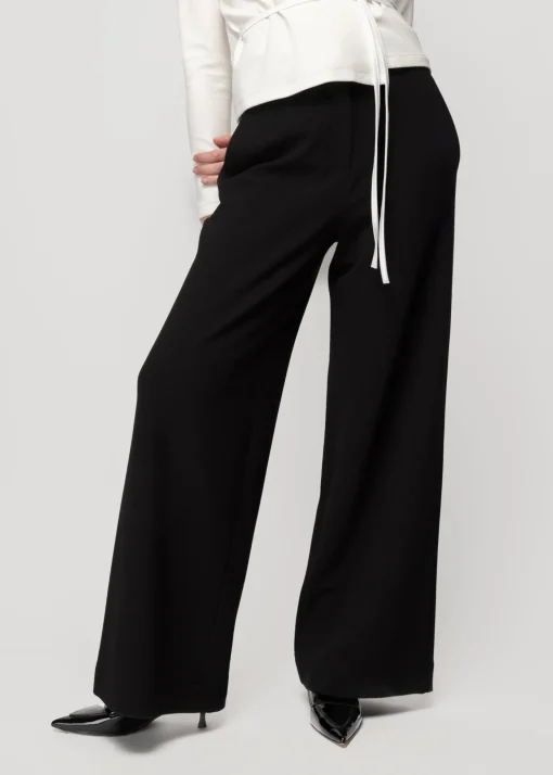 Rib Broek Met Rechte Pijp
