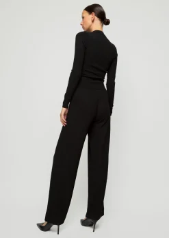 Rib Broek Met Rechte Pijp