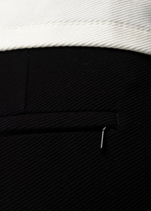 Rib Broek Met Rechte Pijp