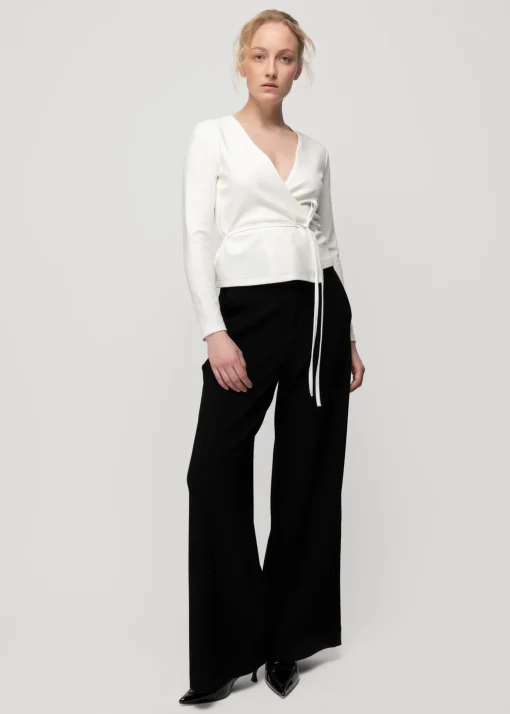 Rib Broek Met Rechte Pijp