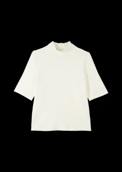 Rib Top Met Col