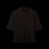 Rib Top Met Col